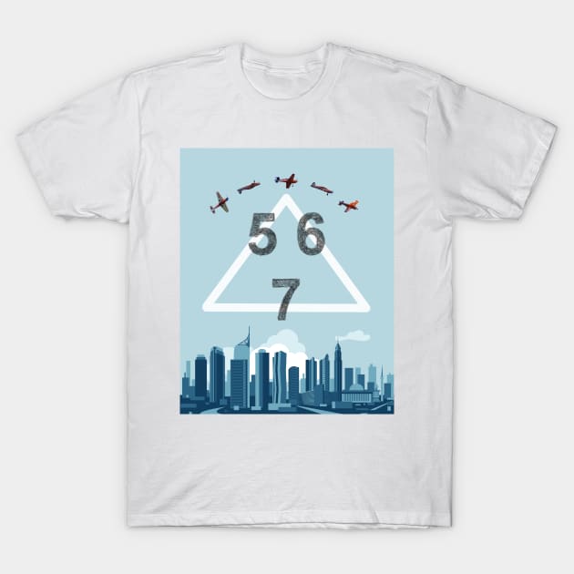 City Blue T-Shirt by i2studio